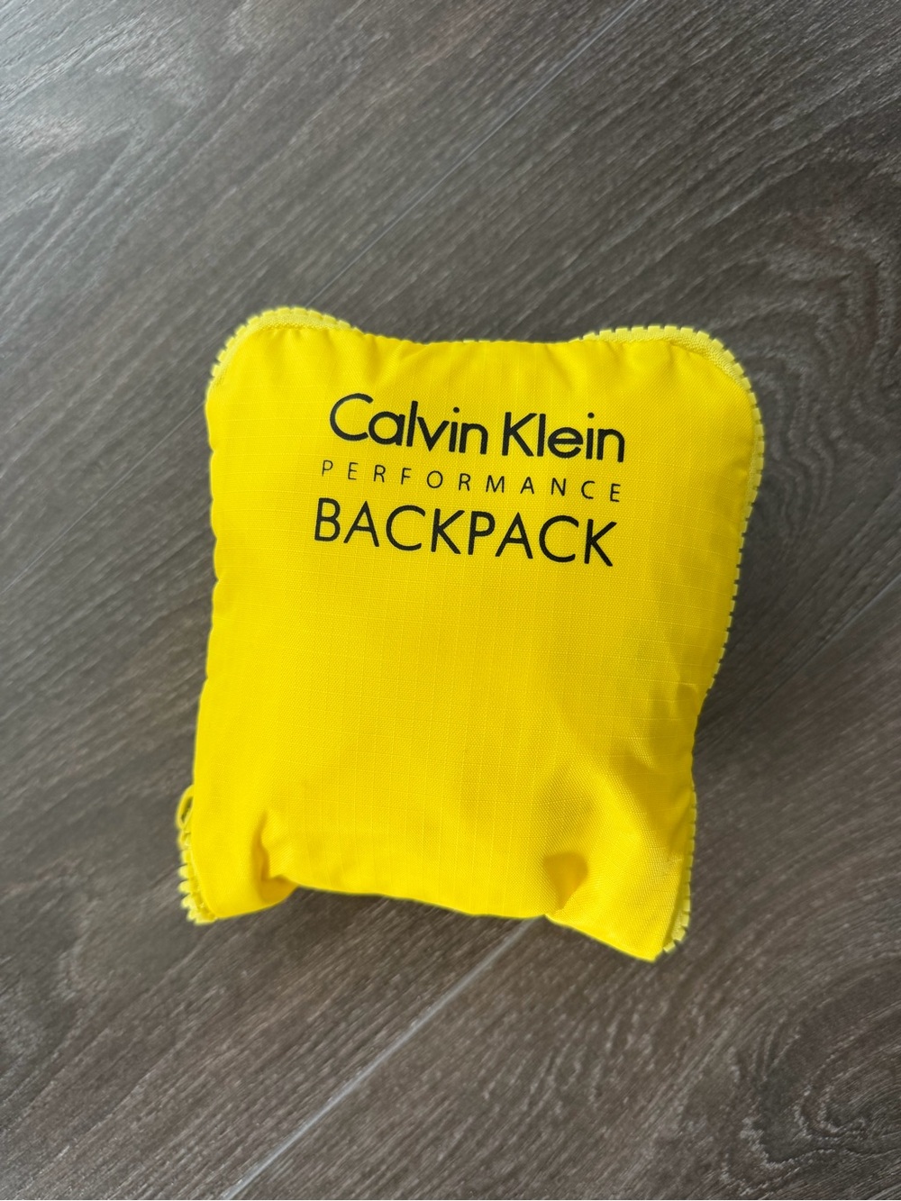 Calvin Klein Yellow Performance Backpack